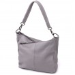 Жіноча сумка з двома ремінцями із натуральної шкіри Vintage 23054 Сірий