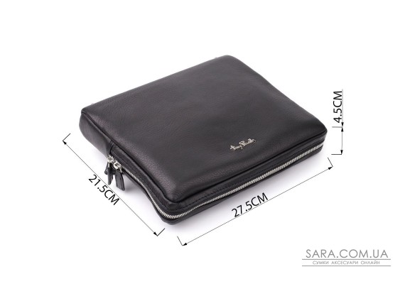 Чоловіча сумка для планшета з м'якої натуральної шкіри Tony Perotti 20846_1 (9594-28 nero) Чорний