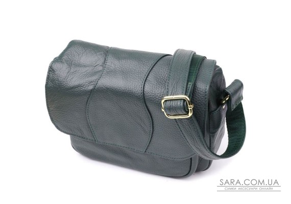 Повсякденна жіноча сумка з натуральної шкіри Vintage 22970 Зелений
