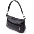 Жіноча сумка з натуральної шкіри Vintage 23011 Чорний