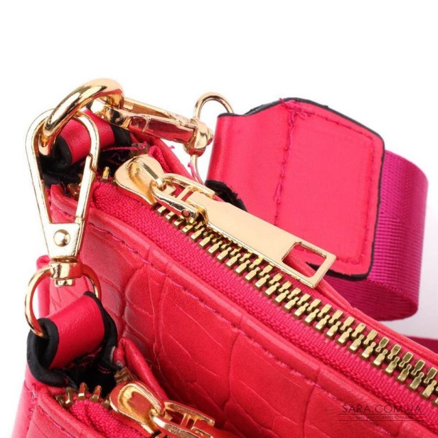 Жіночий зручний подвійний клатч із екошкіри Vintage sale_15136 Рожевий Жіночий зручний подвійний клатч із екошкіри Vintage sale_15136 Рожевий