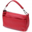 Жіноча шкіряна сумка з двома зручними ремінцями Vintage 22927 Червоний