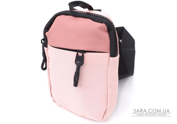 Жіноча слінг сумка для подорожей з якісного текстилю Vintage sale_15154 Рожевий