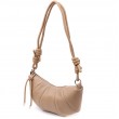 Женская полукруглая сумка из натуральной кожи Vintage 22933 Бежевый