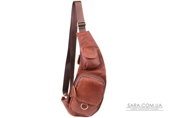 Чоловіча сумка через плече з натуральної шкіри Vintage 22960 Коричневий Чоловіча сумка через плече з натуральної шкіри Vintage 22960 Коричневий