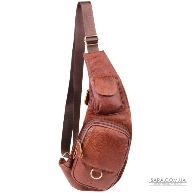 Мужская сумка через плечо из натуральной кожи Vintage 22960 Коричневый Мужская сумка через плечо из натуральной кожи Vintage 22960 Коричневый