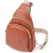 Женская кожаная сумка слинг Vintage 22938 Коричневый