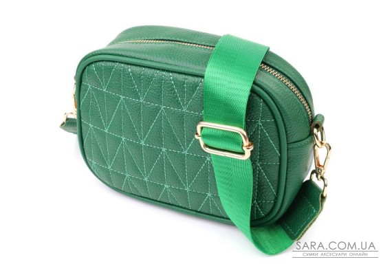 Сумка для женщин из натуральной кожи Vintage 22900 Зеленый