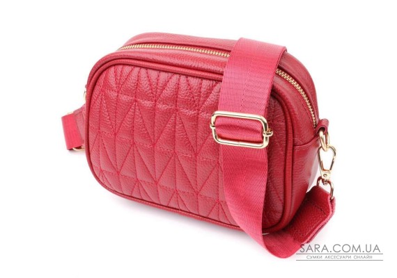 Женская сумка на каждый день из натуральной кожи Vintage 22903 Красный