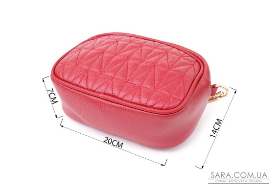 Женская сумка на каждый день из натуральной кожи Vintage 22903 Красный