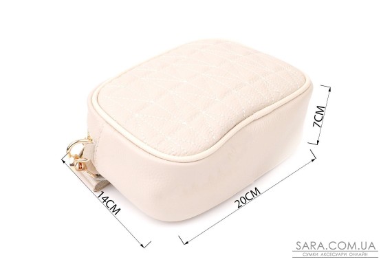 Женская сумка на каждый день из натуральной кожи Vintage 22904 Белый