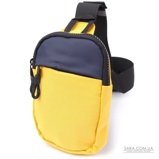 Слинг сумка для путешествий из качественного текстиля Vintage sale_15155 Желтый Слинг сумка для путешествий из качественного текстиля Vintage sale_15155 Желтый