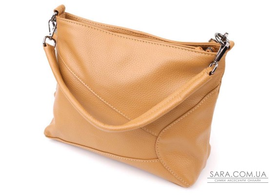 Женская сумка на два отделения из натуральной кожи Vintage 23015 Светло-коричневый