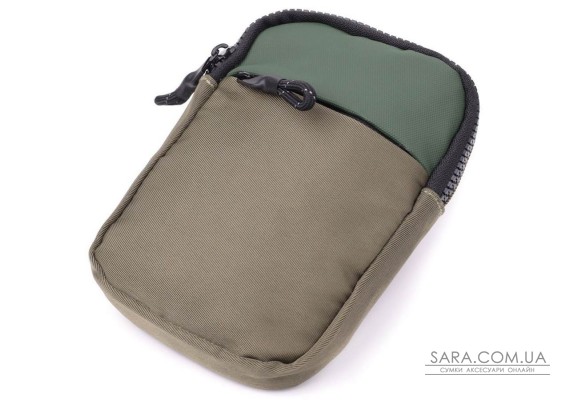 Невелика слінг сумка для подорожей із якісного текстилю Vintage 22871 Зелений Невелика слінг сумка для подорожей із якісного текстилю Vintage 22871 Зелений