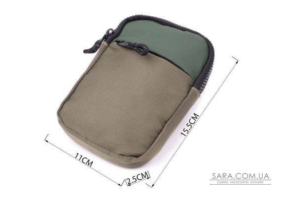 Невелика слінг сумка для подорожей із якісного текстилю Vintage 22871 Зелений Невелика слінг сумка для подорожей із якісного текстилю Vintage 22871 Зелений