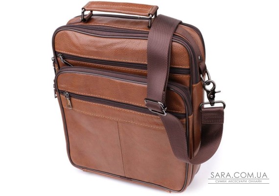Сумка чоловіча з ручкою для перенесення в руці з натуральної шкіри Vintage 23031 Світло-коричневий Сумка чоловіча з ручкою для перенесення в руці з натуральної шкіри Vintage 23031 Світло-коричневий