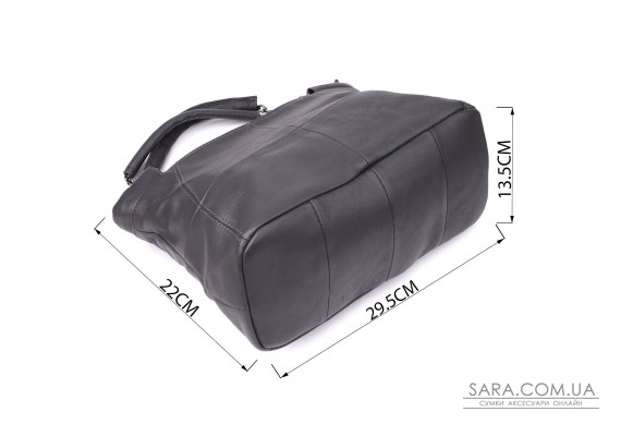 Повседневная сумка для женщин из натуральной кожи Vintage 22989 Серый