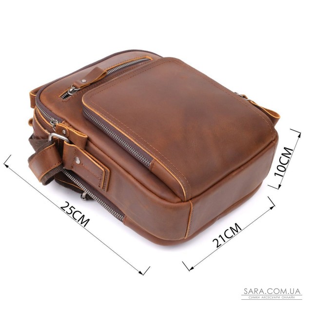 Мужская деловая сумка с ручкой для переноса в руке из натуральной кожи Vintage 23033 Коричневый Мужская деловая сумка с ручкой для переноса в руке из натуральной кожи Vintage 23033 Коричневый