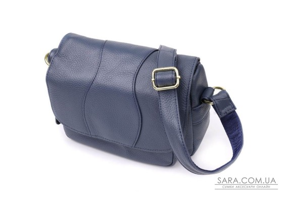 Сумка из натуральной кожи для женщин Vintage 22971 Синий