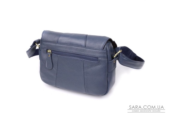 Сумка из натуральной кожи для женщин Vintage 22971 Синий
