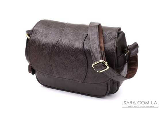 Сумка из натуральной кожи для женщин Vintage 22973 Коричневый