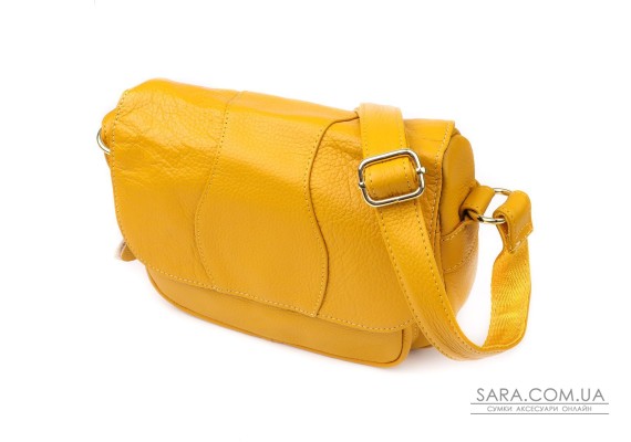 Кожаная сумка для женщин на каждый день Vintage 22969 Желтый