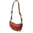 Полукруглая женская сумка из натуральной кожи Vintage 22934 Коричневый