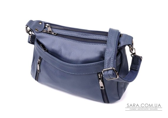 Женская сумка из натуральной кожи Vintage 23019 Синий