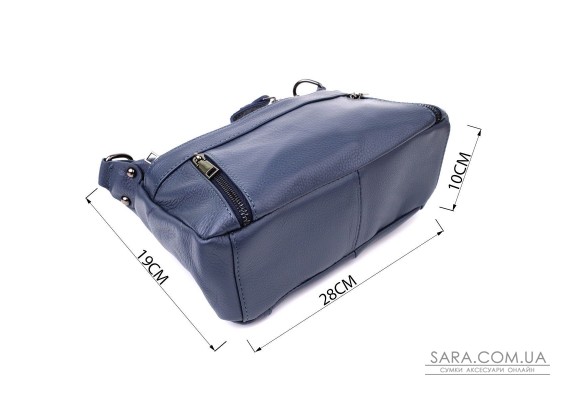 Женская сумка из натуральной кожи Vintage 23019 Синий
