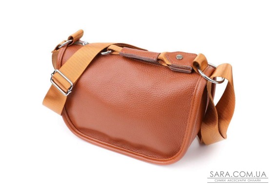 Полукруглая сумка для женщин из натуральной кожи Vintage 22906 Коричневый