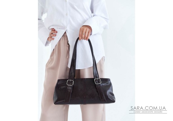 Кожаная женская сумка «Амара» бордовая WeLassie