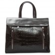 Сумка Женская Классическая кожа ALEX RAI 5052 brown croco