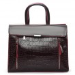 Сумка Женская Классическая кожа ALEX RAI 5052 bordo croco