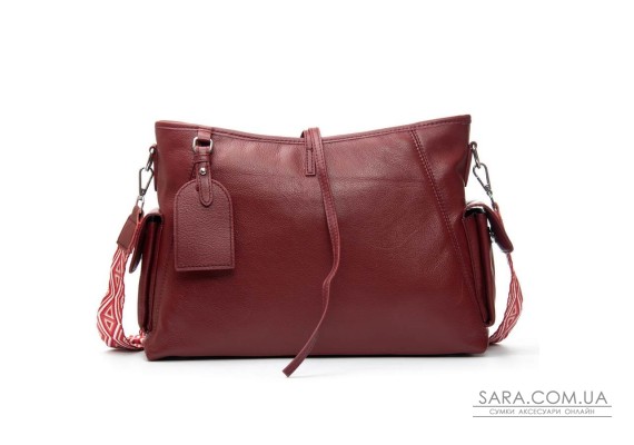 Сумка Женская Классическая кожа ALEX RAI 91008-9 bordo