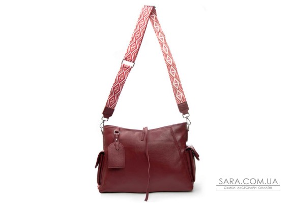 Сумка Женская Классическая кожа ALEX RAI 91008-9 bordo
