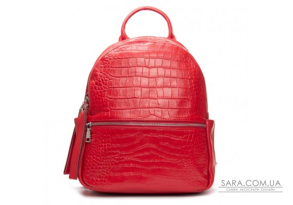Сумка Женская Рюкзак кожа ALEX RAI 95518-9 red