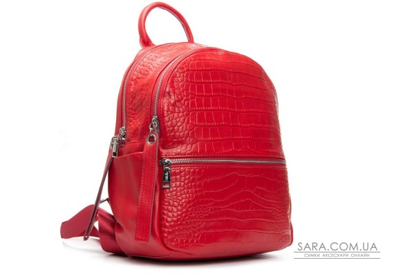 Сумка Женская Рюкзак кожа ALEX RAI 95518-9 red
