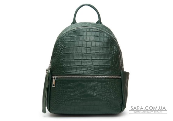 Сумка Женская Рюкзак кожа ALEX RAI 95518-9 green