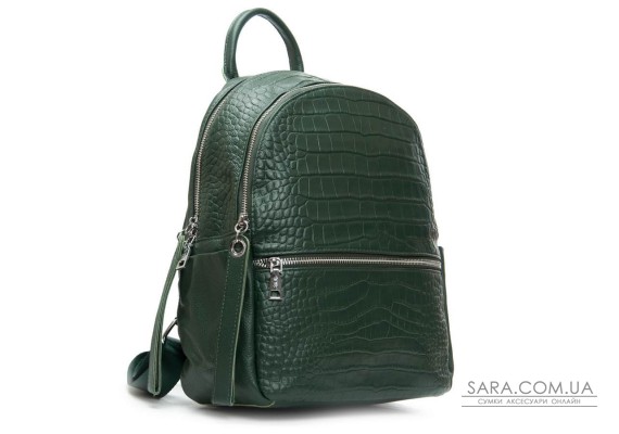 Сумка Женская Рюкзак кожа ALEX RAI 95518-9 green