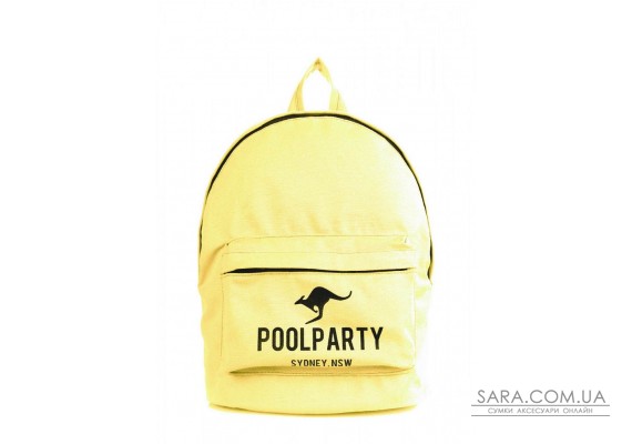 Міський рюкзак POOLPARTY жовтий (backpack-oxford-yellow)