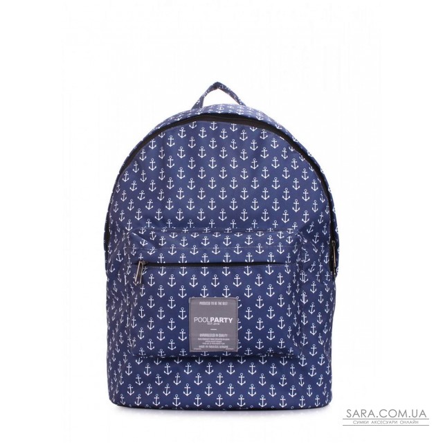 Міський рюкзак POOLPARTY з якорями (backpack-anchors) Міський рюкзак POOLPARTY з якорями (backpack-anchors)