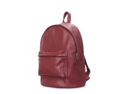 Рюкзак шкіряний POOLPARTY бордовий (backpack-leather-marsala)