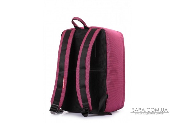 Рюкзак для ручної поклажі POOLPARTY Airport 40x30x20см Wizz Air / МАУ бузковий (airport-pink-ruffle)