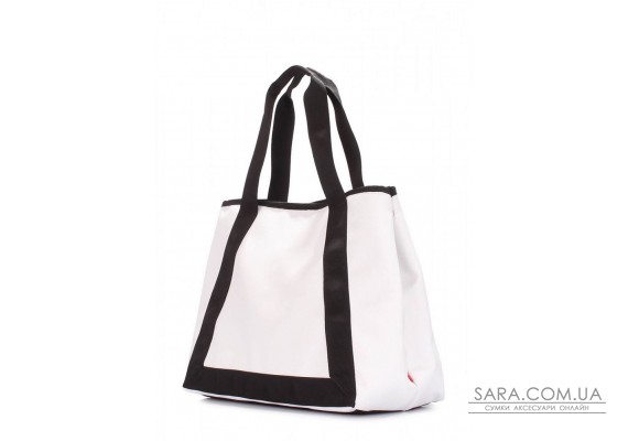 Біла повсякденна сумка POOLPARTY Laguna зі штучної шкіри (laguna-pu-white)