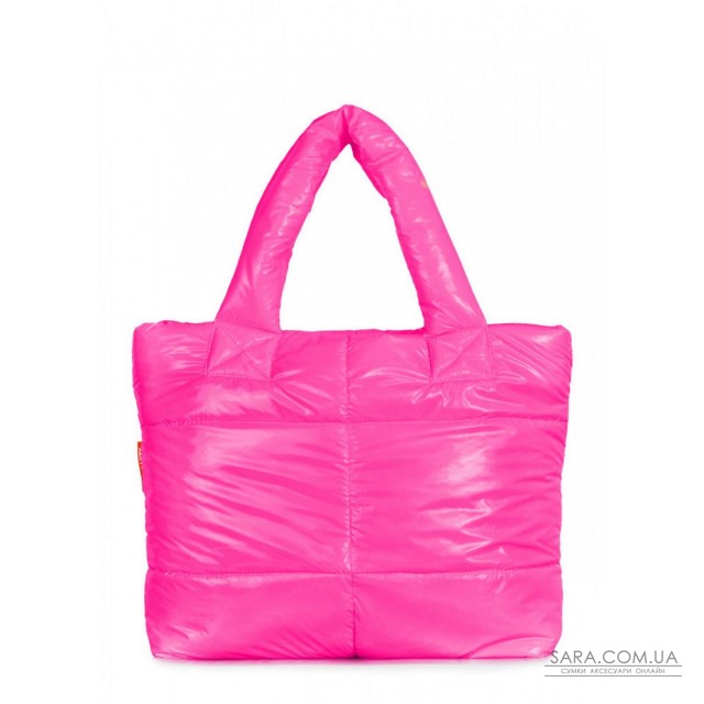 Дута стьобана сумка POOLPARTY Fluffy неонова малинова (fluffy-neon-pink) Дута стьобана сумка POOLPARTY Fluffy неонова малинова (fluffy-neon-pink)