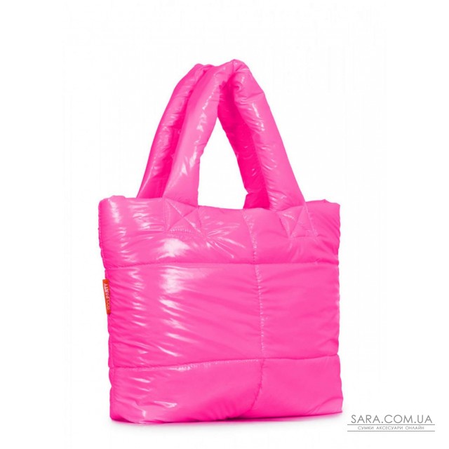 Дута стьобана сумка POOLPARTY Fluffy неонова малинова (fluffy-neon-pink) Дута стьобана сумка POOLPARTY Fluffy неонова малинова (fluffy-neon-pink)