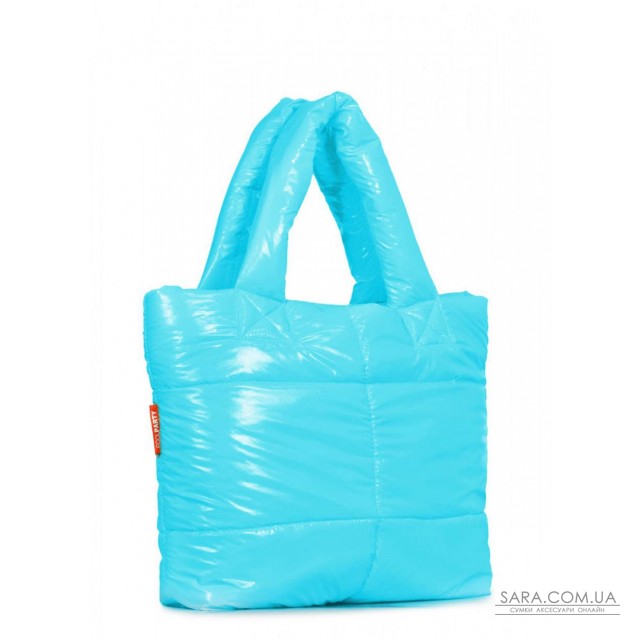 Дута стьобана сумка POOLPARTY Fluffy неонова блакитна (fluffy-neon-blue) Дута стьобана сумка POOLPARTY Fluffy неонова блакитна (fluffy-neon-blue)