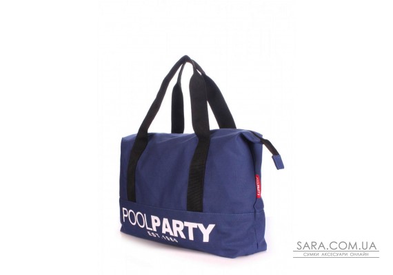 Бавовняна сумка POOLPARTY Universal синя (pool-12-darkblue)