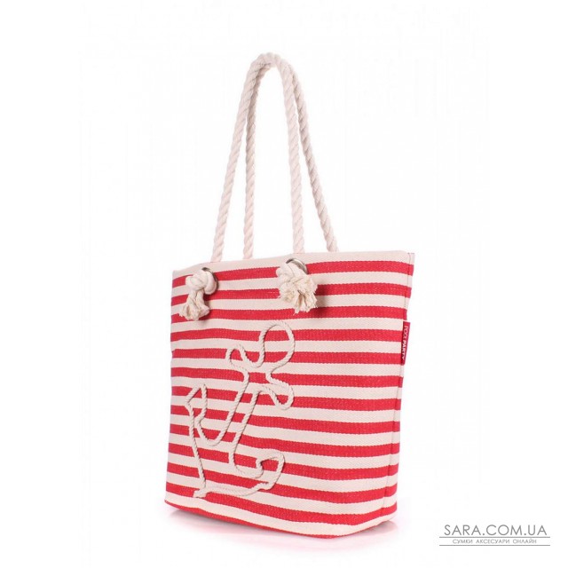 Літня бавовняна сумка POOLPARTY Anchor з якорем (anchor-red) Літня бавовняна сумка POOLPARTY Anchor з якорем (anchor-red)