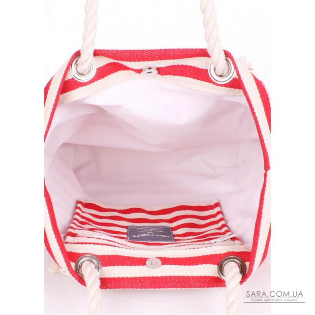 Літня бавовняна сумка POOLPARTY Anchor з якорем (anchor-red) Літня бавовняна сумка POOLPARTY Anchor з якорем (anchor-red)